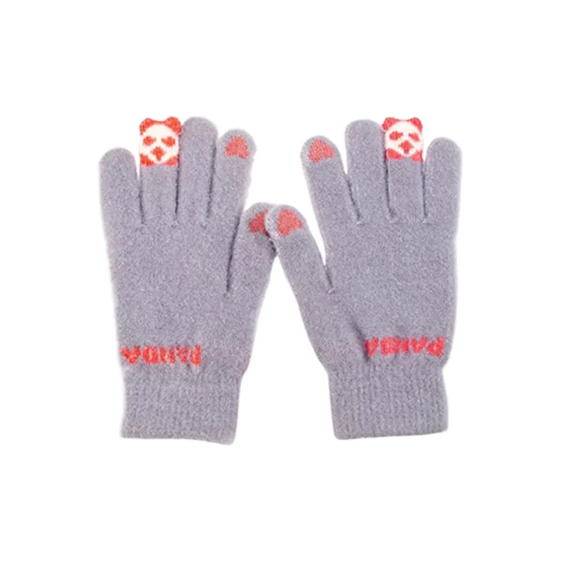 Yalu Polyester Knit Gloves Unisex Gift Box Set-3