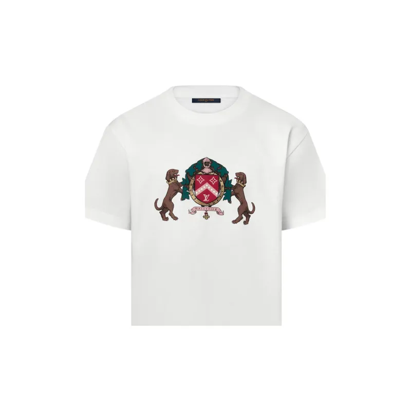 LOUIS VUITTON Embellished Cotton T Shirt-3