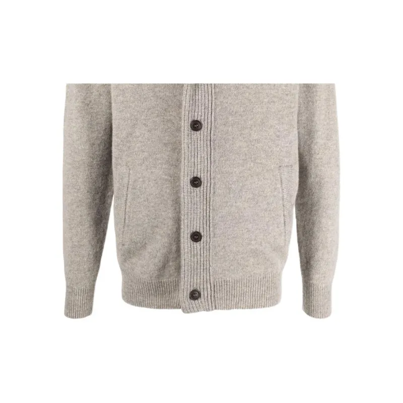 BARBOUR High neck Wool Cardigan-5