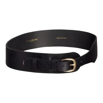 INES DE LA FRESSANGE Calfskin Leather Belts Women's Black 