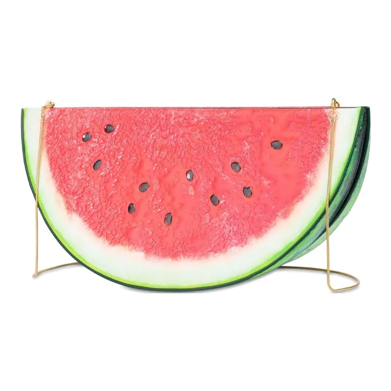 MOSCHINO Watermelon Motif Clutch Bag-1