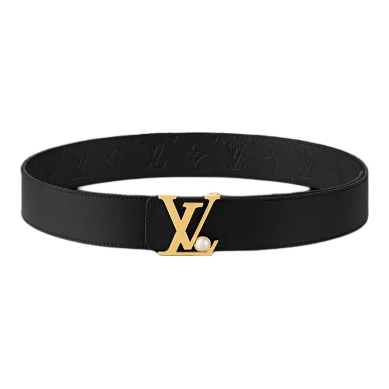 LOUIS VUITTON Lv Initiales Pearls 40mm Reversible Belt-2