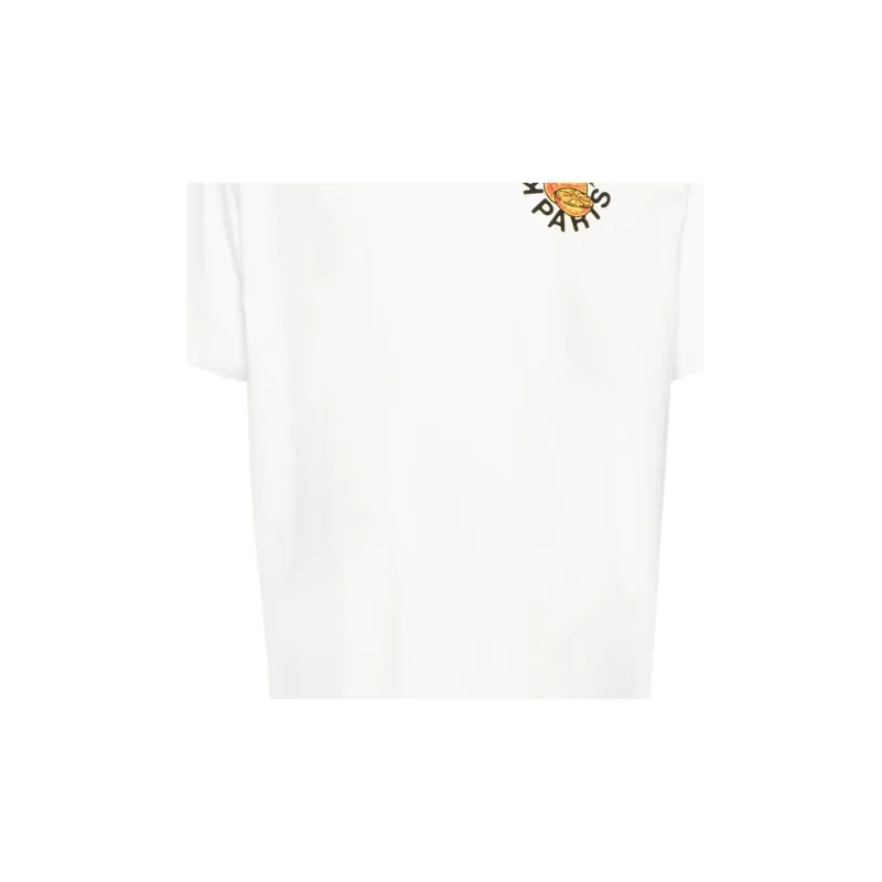 KENZO Orange Printed Crewneck T-Shirt-4