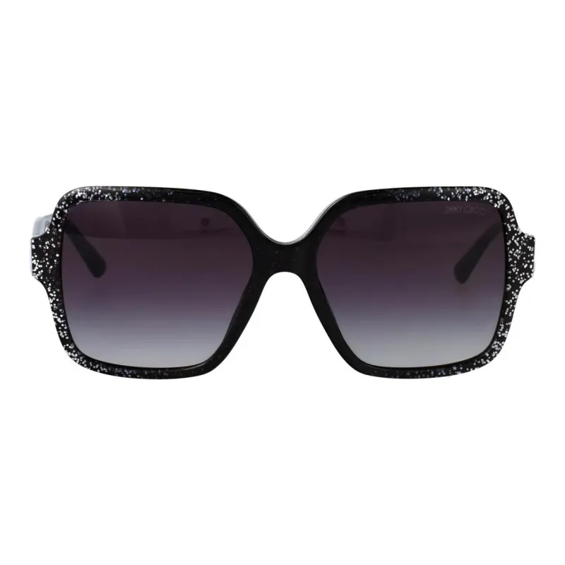 Jimmy Choo Acetate Square Sunglasses Unisex Black-1