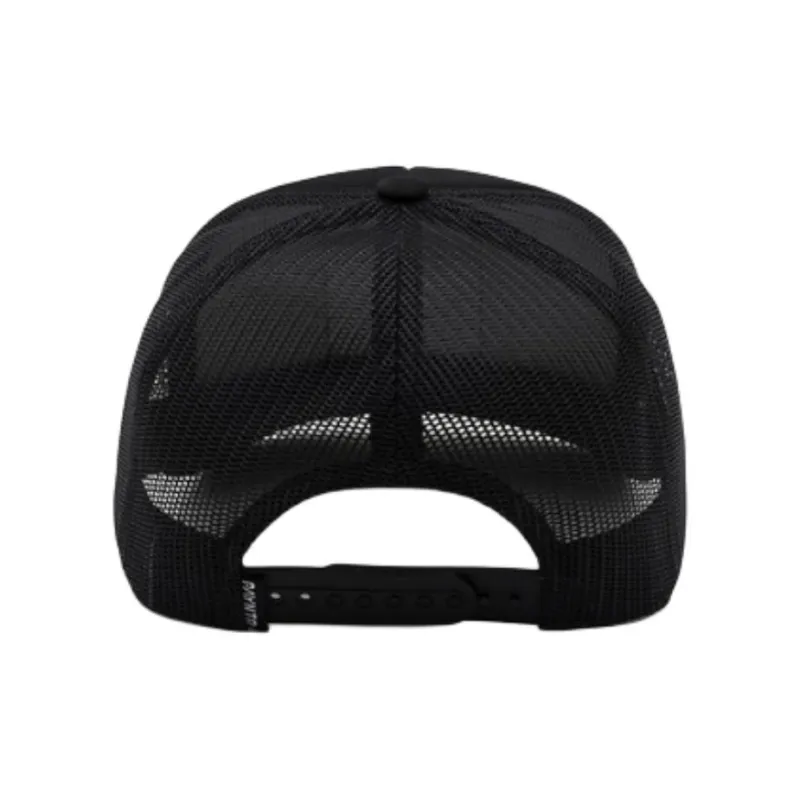 PAYNTR Cotton Polyester Elastane Blend Baseball Caps Unisex Black-2