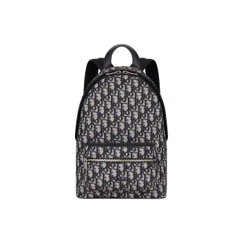 DIOR Canvas With Leather Backpack Kids' Beige & Blue