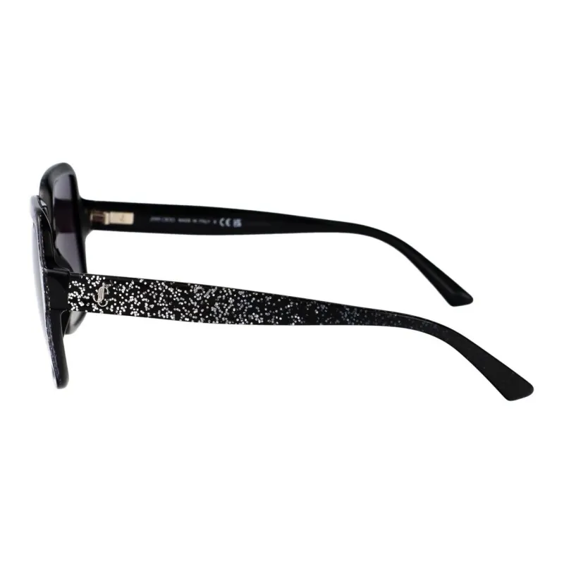 Jimmy Choo Acetate Square Sunglasses Unisex Black-2