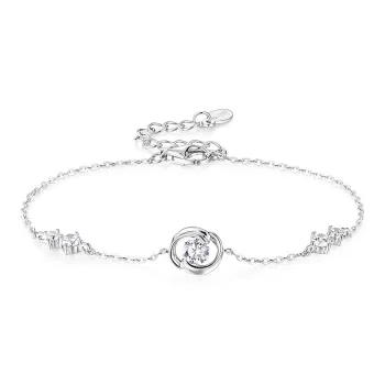 KADER 925 Sterling Silver Bracelets Women's Silver Box