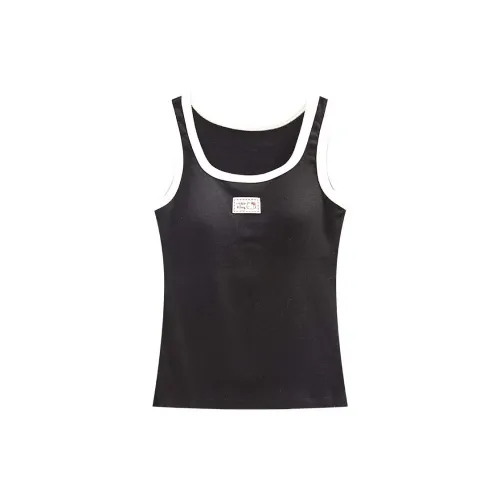 GUKOO x Sanrio Hello Kitty Tank Tops Women's Black