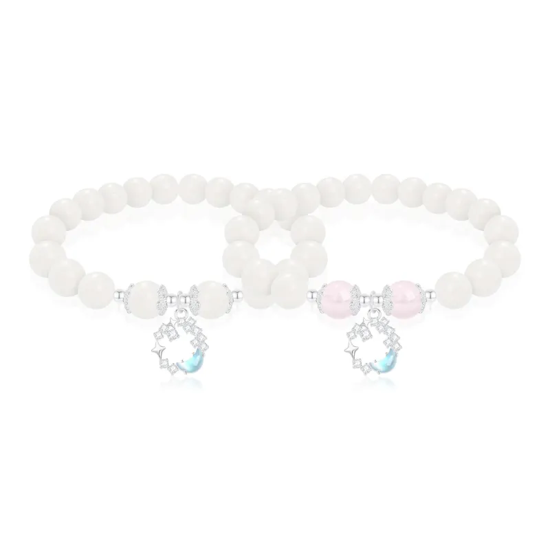 Thuban Ark White Jade Bodhi Bracelets Unisex-4