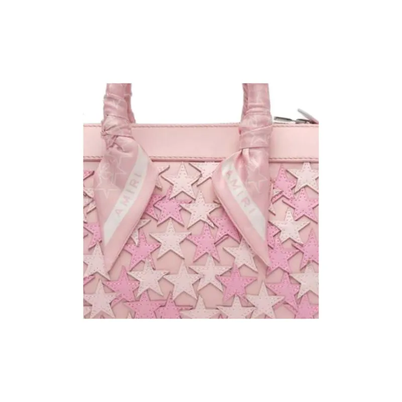 AMIRI Leather Shoulder Bag Crossbody Bag Handbag Women's Pink-4