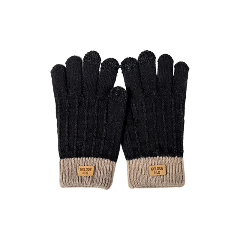 Yalu Polyester Knit Gloves Unisex-0