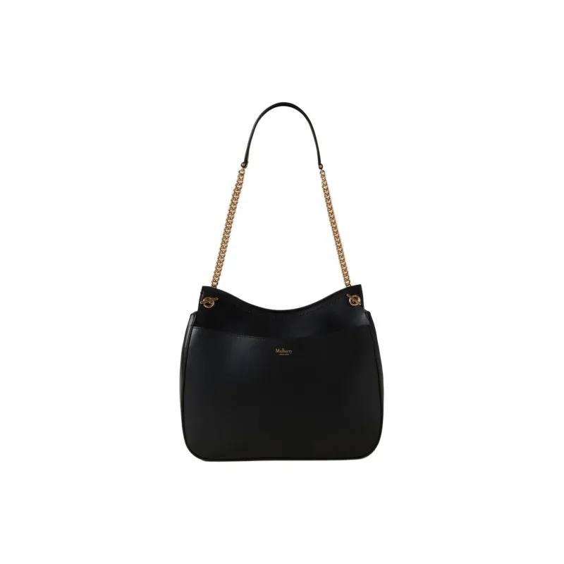 Mulberry Leather Handbag Shoulder Bag Women's Black-2