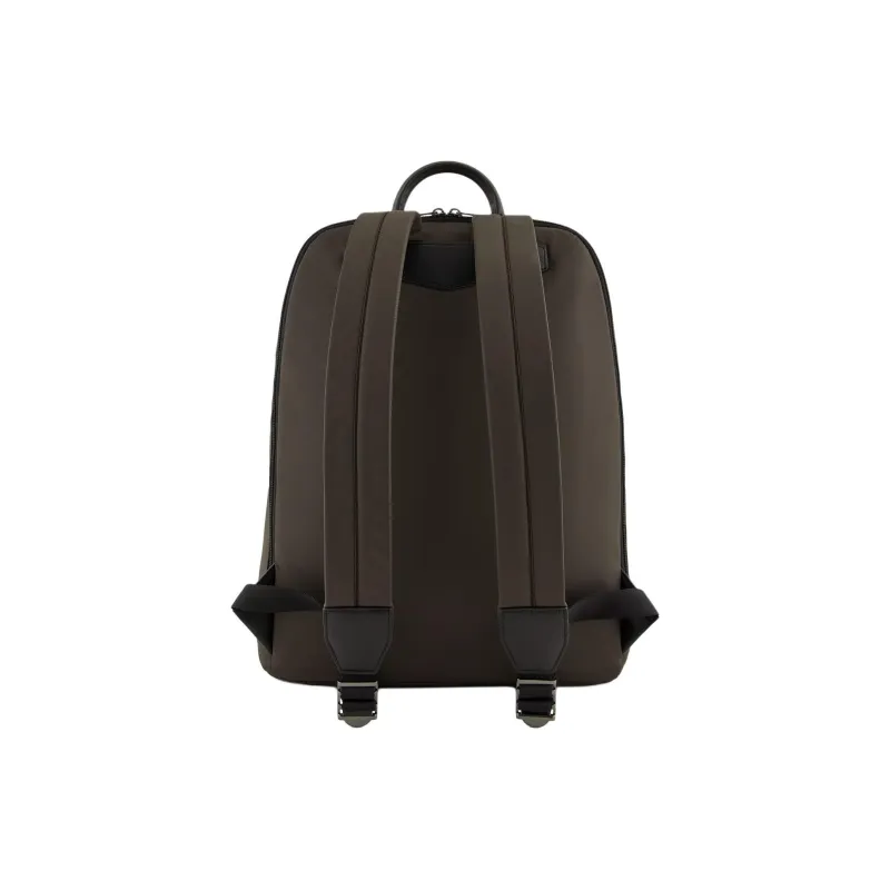 EMPORIO ARMANI Recycled Nylon Backpack Men's Brown Green-3
