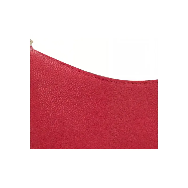 Valentino GARAVANI Grain Leather Hobo Bag, Handbag, Shoulder Bag Women's Red-3