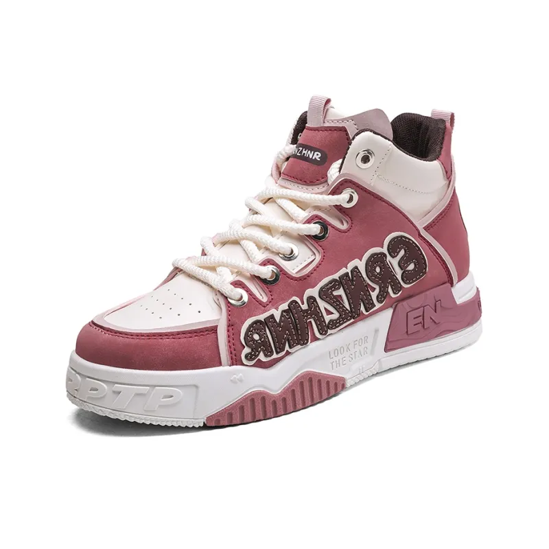 AD Anti-Slip And Wear-Resistant Height Increasing High-Top Skateboard Shoes Men's-1