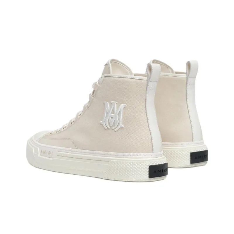 AMIRI Ma Court Hi High Top Skateboard Shoes Men's Beige-3