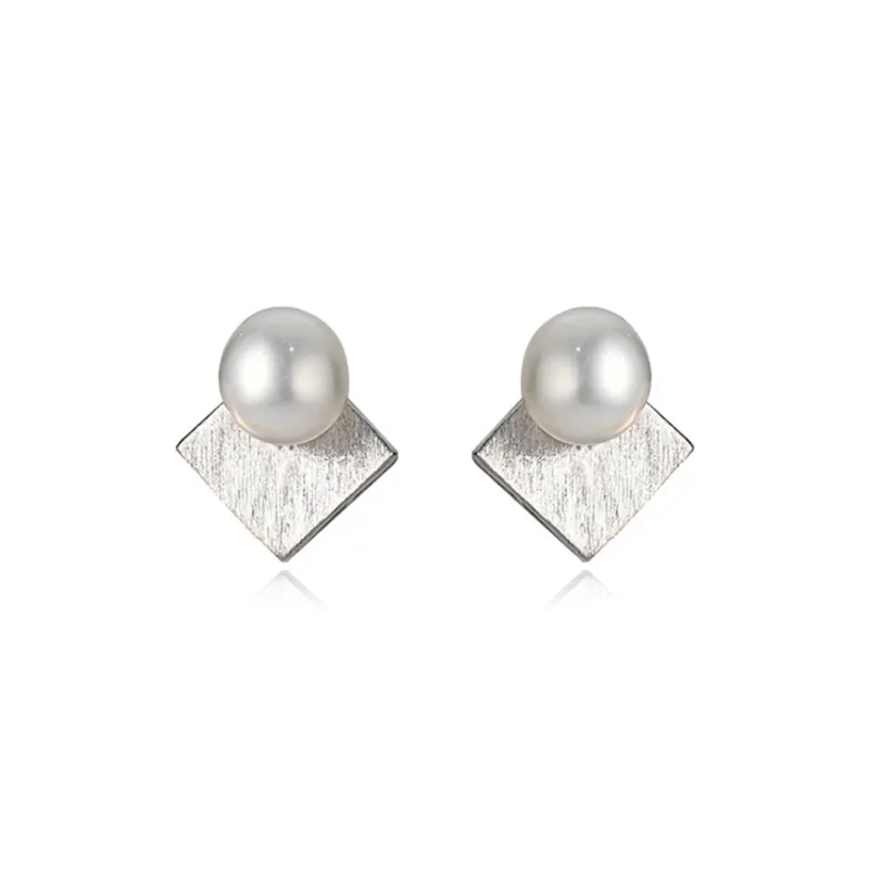 QIANCHANG S925 Silver Stud Earrings Women's-0