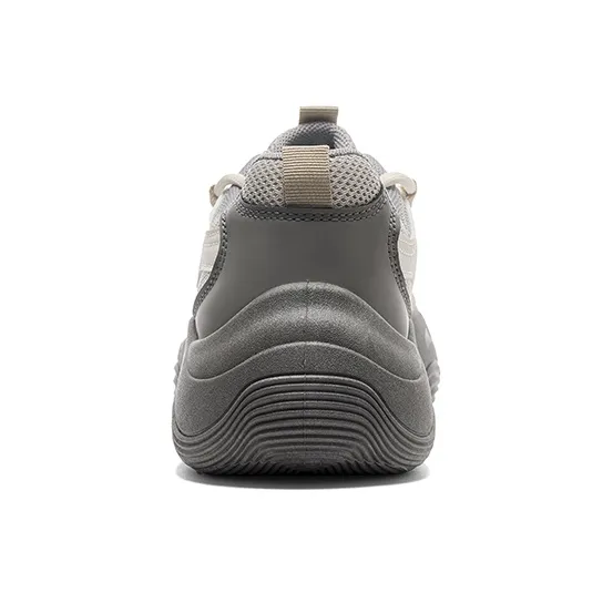 Warrior Anti Slip And Wear Resistant Breathable Low Top Chunky Sneakers Unisex Beige Gray Khaki-3