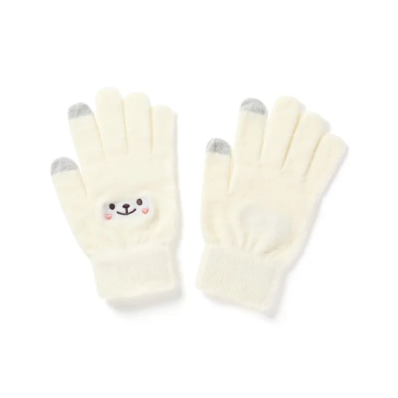 FREE RABBITⅡ Warm Knitted Fabric Touchscreen Compatible Knit Gloves Unisex-1