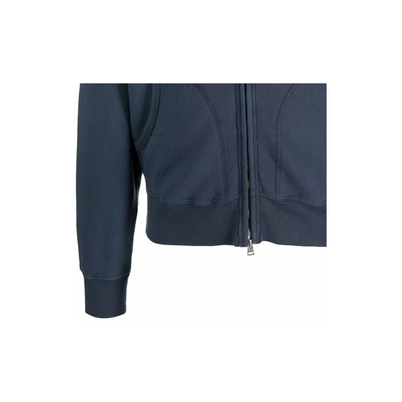 TOM FORD Drawstring Zip Up Hoodie-6