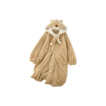 O'MESIK Sleep Robe Women's Khaki