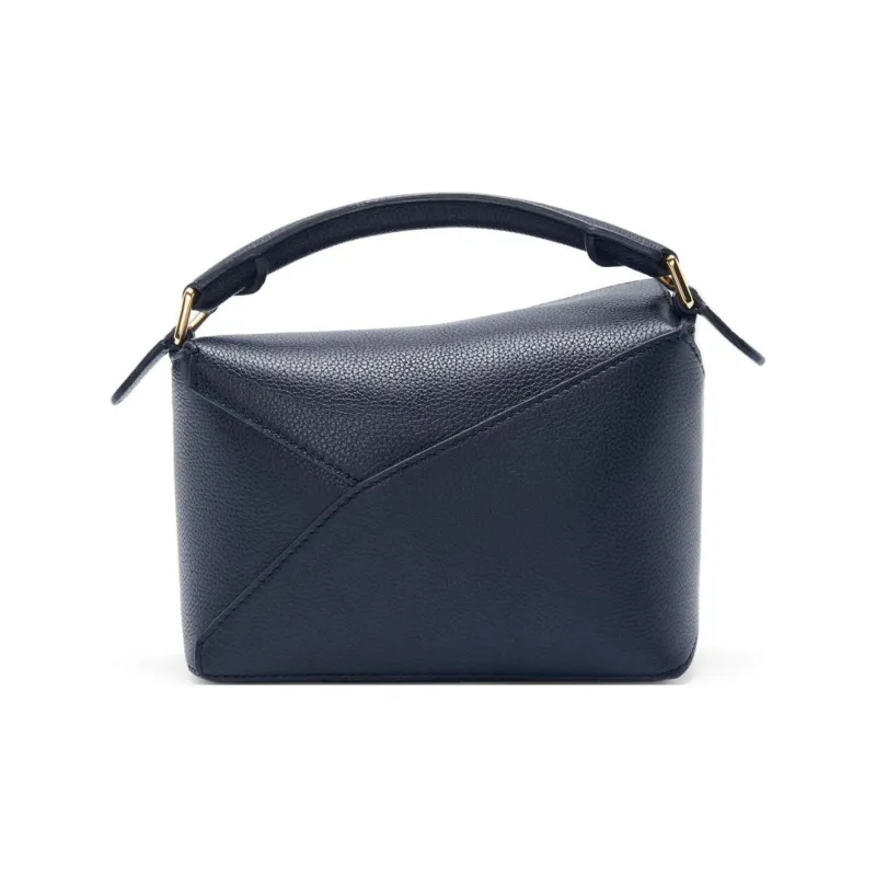 LOEWE Puzzle Soft Grain Calfskin Shoulder Bag, Crossbody Bag, Handbag Mini Women's Dark Marine Blue-4