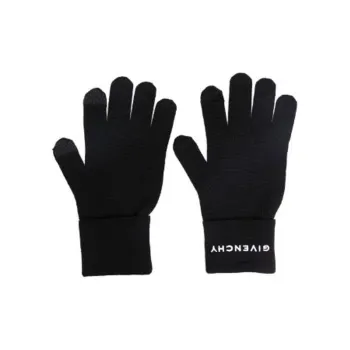 Givenchy Wool Knit Gloves Men's Black
