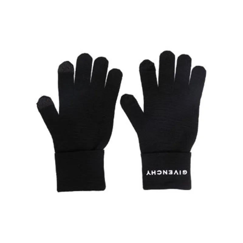 Givenchy Wool Knit Gloves Men's Black-0