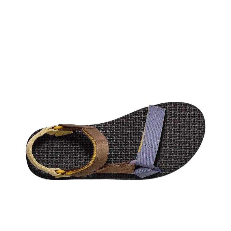 Teva Original Universal Beach Sandals Men's Brown Yellow-3