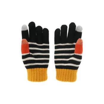 FREE RABBITⅡ Double Layer Warm Thickened And Fleece Lined Touchscreen Knitted Fabric Knit Gloves Unisex