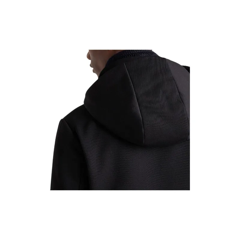 PRADA Logo Plaque Zip Up Hooded Jacket-3