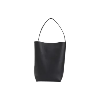 THE ROW Calfskin Tote Bag, Shopping Bag, Handbag Tubas Men's Black