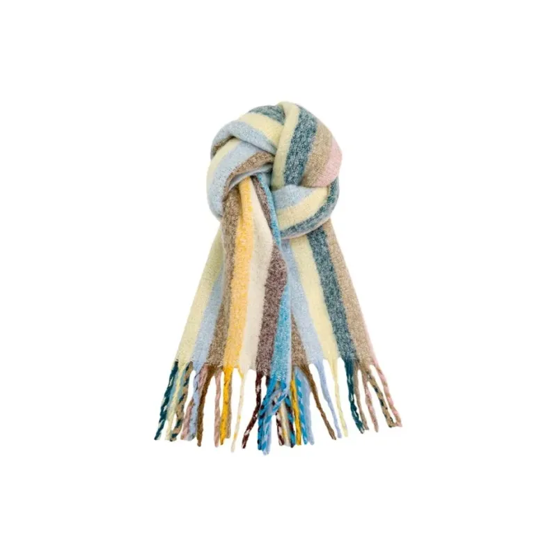 PISHUSHU Polyester Knit Scarves Unisex-3