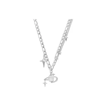 CLARKIA FLOWER Titanium Steel Necklaces Unisex