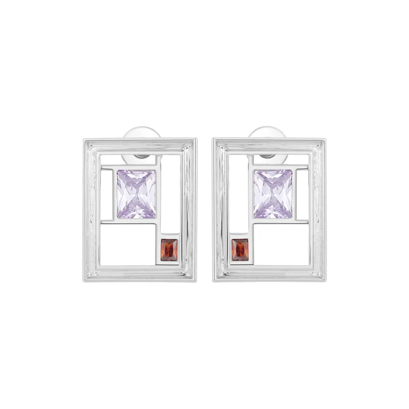 ACC SPACE 18K Gold Plated Copper Earrings Unisex-2