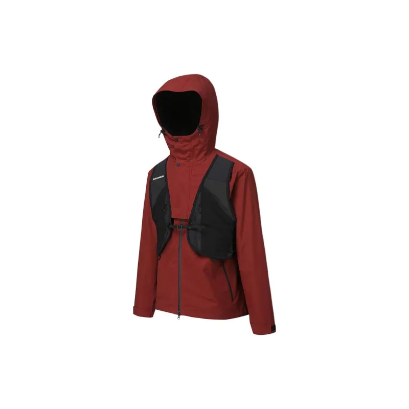 SALOMON UNI FW24 Jacket Men's Dark Red-2