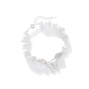 JOYDINNY Cat's Eye Stone Bangles Women's