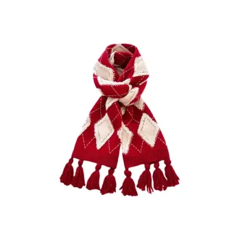PISHUSHU Acrylic Knit Scarves Unisex