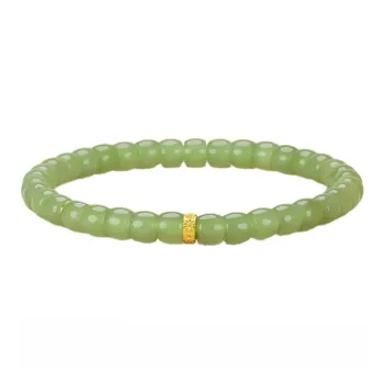 Cuizu Hetian Jade Bracelets Green Jade Unisex
