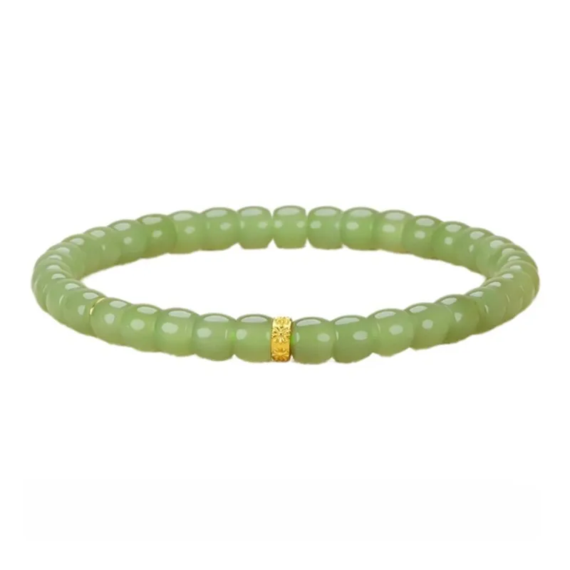 Cuizu Hetian Jade Bracelets Green Jade Unisex-0