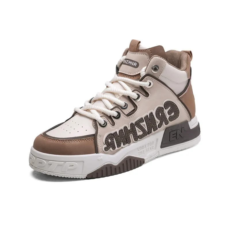 AD Anti-Slip And Wear-Resistant Height Increasing High-Top Skateboard Shoes Men's-7