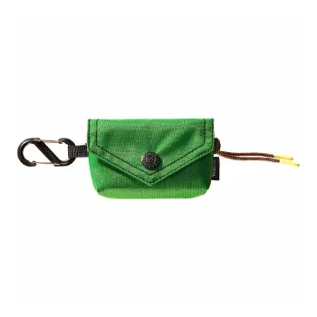 GAGA EQUIPMENT Nylon Fabric Envelope Bag Card Holder Mini Unisex Grass Green