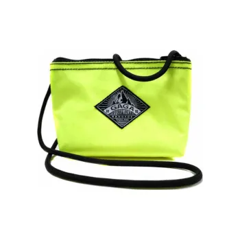 GAGA EQUIPMENT Nylon Fabric Envelope Bag Shoulder Bag Crossbody Bag Mini Unisex Neon Yellow