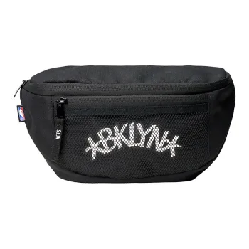 NBA Oxford Fabric Crossbody Fanny Pack Regular Unisex Black