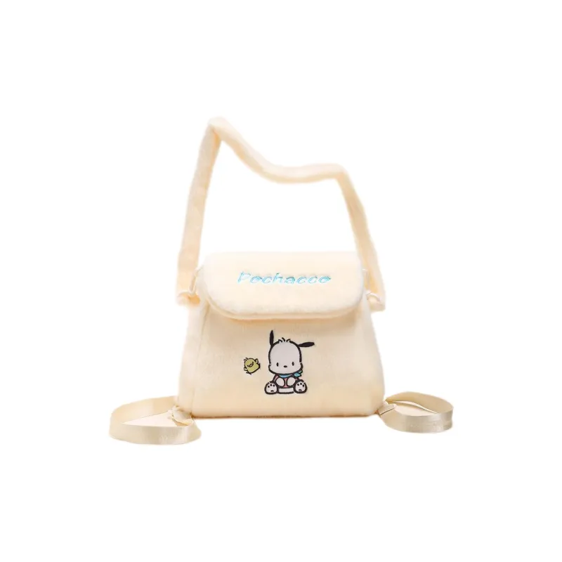 Sanrio HelloKitty/Hello Kitty My Melody Kuromi Polyester Plush Embroidered Backpack Regular Unisex Multicolor-5