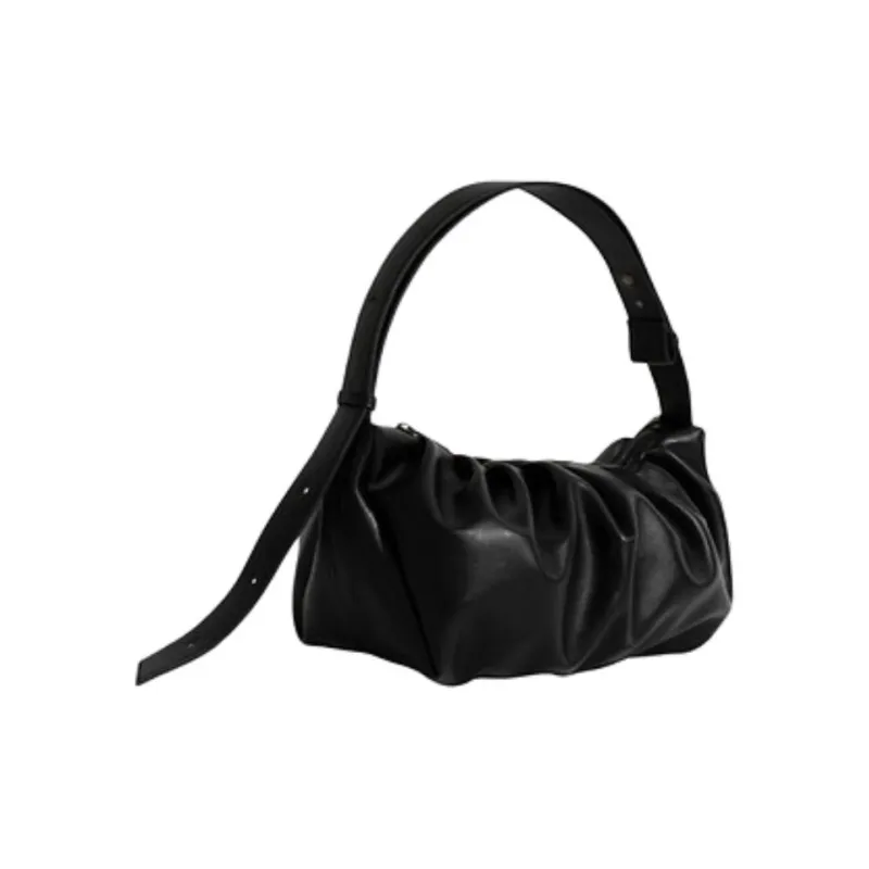 ALICE MARTHA Synthetic Leather One Shoulder Handbags Women's Black-0
