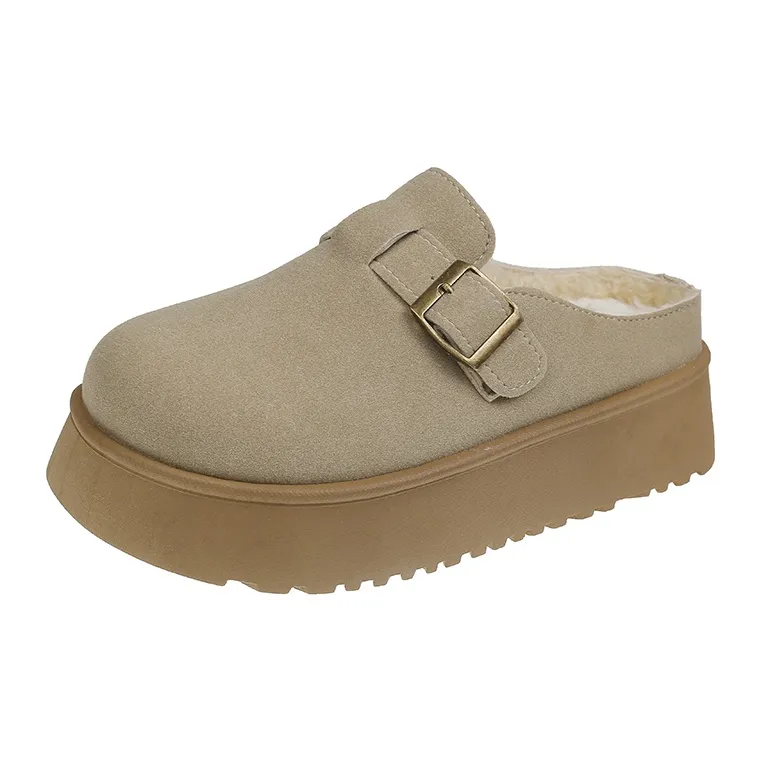 Qiao Anju Home Slippers Brown, Beige-5