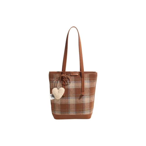 Xuan Xi Woolen Shoulder Bag Regular Women's Multicolor
