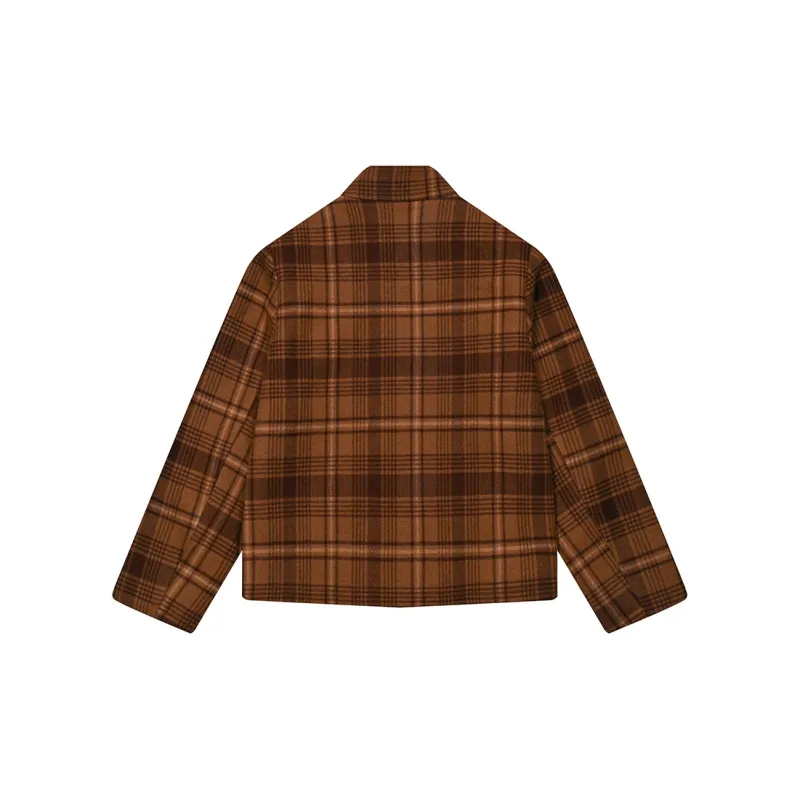 NTOT Velvet-feel Coat Women's Brown-2